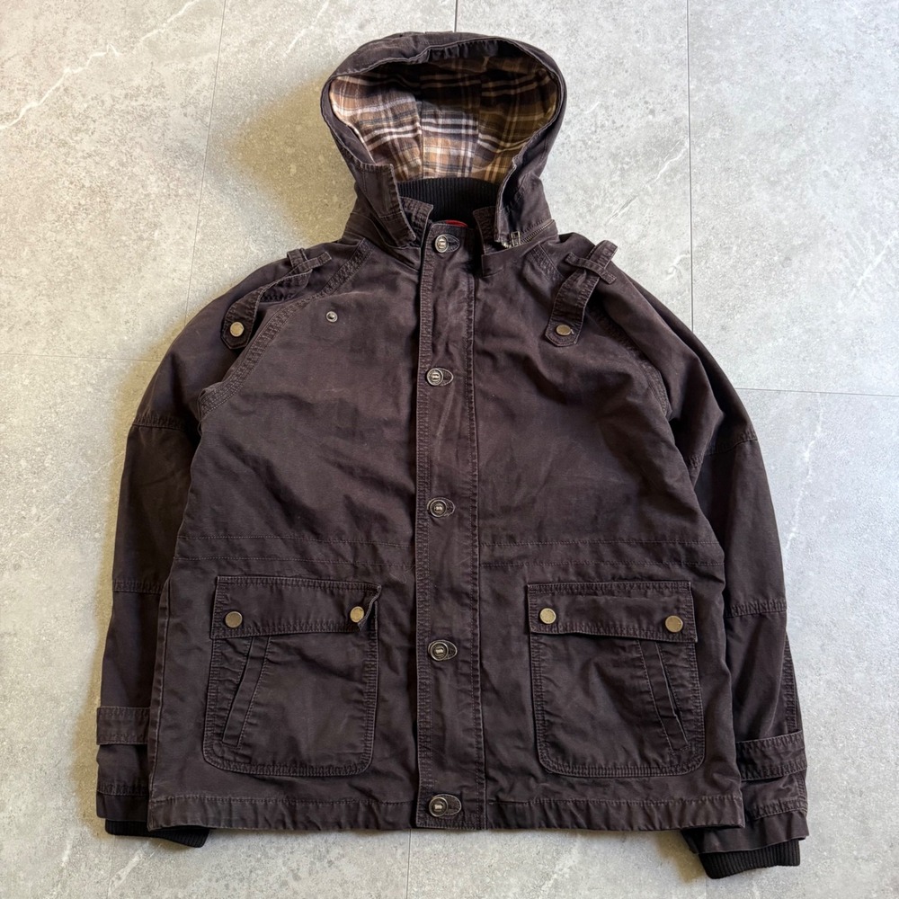 Y2K Levi's 501 Jeans Brown Hooded Field Jacket XXL